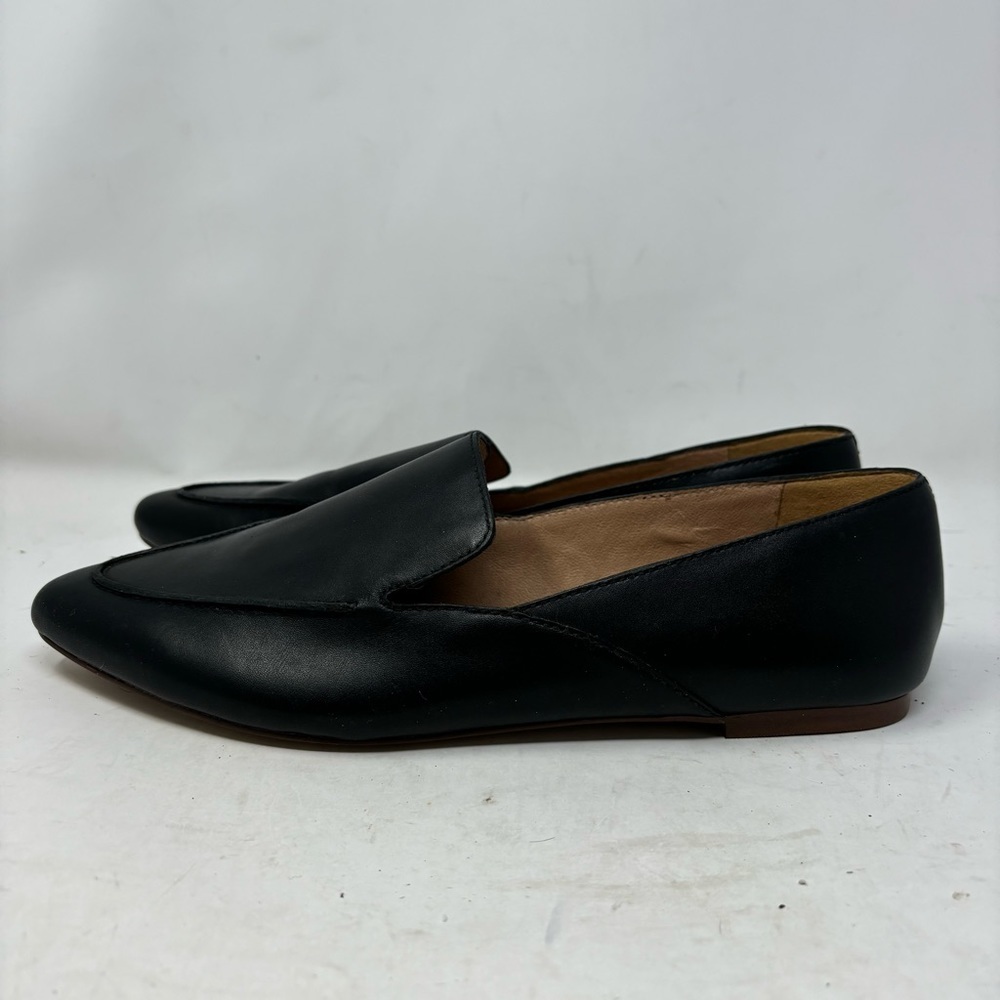 Madewell Women’s 9 Black Leather Frances Skimmer Loafers - Picture 2 of 6